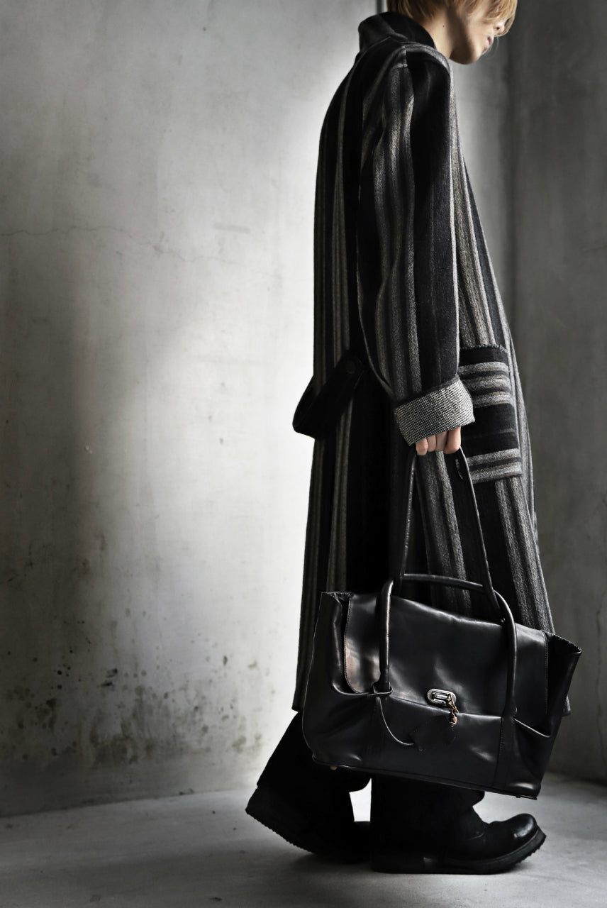 画像をギャラリービューアに読み込む, ierib ONE SHOULDER BOSTON BAG / smooth horse leather (BLACK)