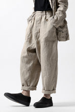 画像をギャラリービューアに読み込む, YUTA MATSUOKA wide tapered pants / safiran linen (ecru)