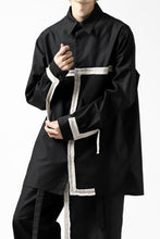 画像をギャラリービューアに読み込む, Y's BANG ON! No.139 ANCIENT TRIBE TAPE-STITCH SHIRT (BLACK)