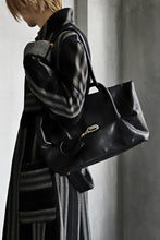 画像をギャラリービューアに読み込む, ierib ONE SHOULDER BOSTON BAG / smooth horse leather (BLACK)