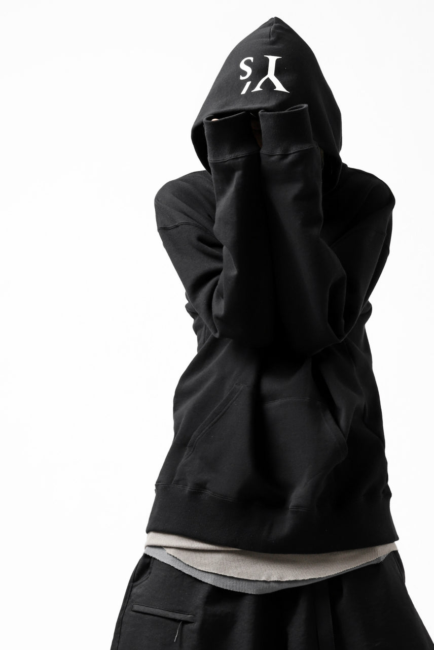 画像をギャラリービューアに読み込む, Y's REGULAR FIT LOGO SWEATER HOODIE (BLACK)