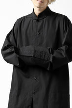 画像をギャラリービューアに読み込む, Y's BANG ON! No.120 CUFF ST CHINA SHIRT / AIR-TUMBLED COTTON (BLACK)