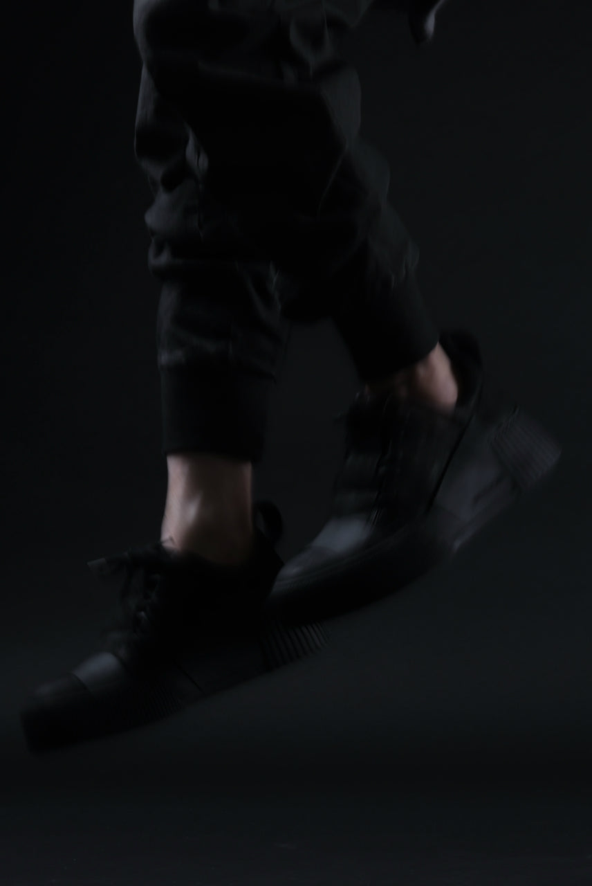 画像をギャラリービューアに読み込む, BORIS BIDJAN SABERI HORSE LEATHER LOW CUT SNEAKER / WASHED & HAND TREATED "BAMBA2.1-SIN" (BLACK)