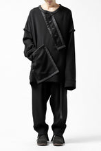 画像をギャラリービューアに読み込む, SOSNOVSKA COLLAPSED PLANK SHIRT-PULLOVER (BLACK)