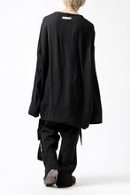 画像をギャラリービューアに読み込む, SOSNOVSKA WIDE SHIRTED LONG SLEEVE TOP (BLACK)