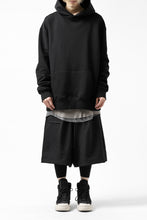画像をギャラリービューアに読み込む, Y's REGULAR FIT LOGO SWEATER HOODIE (BLACK)