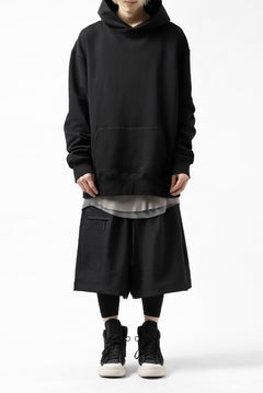画像をギャラリービューアに読み込む, Y's REGULAR FIT LOGO SWEATER HOODIE (BLACK)