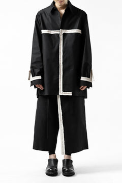 画像をギャラリービューアに読み込む, Y's BANG ON! No.139 ANCIENT TRIBE TAPE-STITCH SHIRT (BLACK)