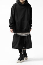 画像をギャラリービューアに読み込む, Y's REGULAR FIT LOGO SWEATER HOODIE (BLACK)