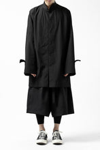 画像をギャラリービューアに読み込む, Y's BANG ON! No.120 CUFF ST CHINA SHIRT / AIR-TUMBLED COTTON (BLACK)