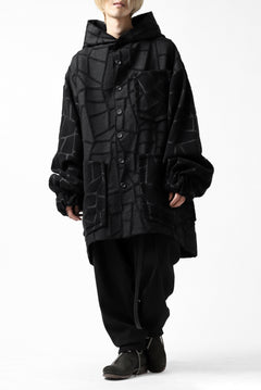 画像をギャラリービューアに読み込む, SOSNOVSKA TANGLED LINED JACKET (BLACK)