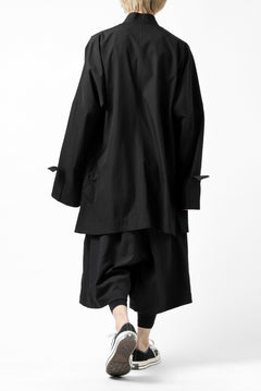 画像をギャラリービューアに読み込む, Y's BANG ON! No.120 CUFF ST CHINA SHIRT / AIR-TUMBLED COTTON (BLACK)