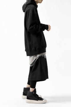 画像をギャラリービューアに読み込む, Y's REGULAR FIT LOGO SWEATER HOODIE (BLACK)