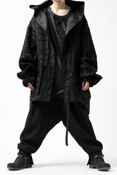 画像をギャラリービューアに読み込む, SOSNOVSKA TANGLED LINED JACKET (BLACK)