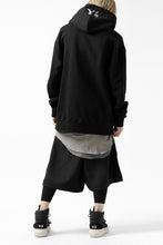 画像をギャラリービューアに読み込む, Y's REGULAR FIT LOGO SWEATER HOODIE (BLACK)