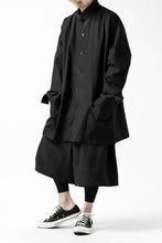 画像をギャラリービューアに読み込む, Y's BANG ON! No.120 CUFF ST CHINA SHIRT / AIR-TUMBLED COTTON (BLACK)