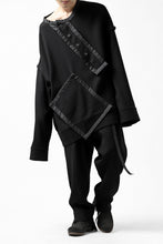 画像をギャラリービューアに読み込む, SOSNOVSKA COLLAPSED PLANK SHIRT-PULLOVER (BLACK)