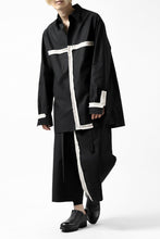 画像をギャラリービューアに読み込む, Y's BANG ON! No.139 ANCIENT TRIBE TAPE-STITCH SHIRT (BLACK)
