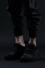 画像をギャラリービューアに読み込む, BORIS BIDJAN SABERI HORSE LEATHER LOW CUT SNEAKER / WASHED AND HAND TREATED "BAMBA2.1" (BLACK)