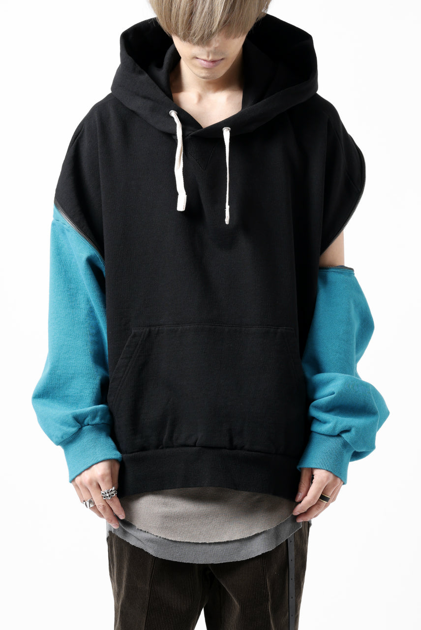 画像をギャラリービューアに読み込む, FACETASM ZIPPER SWEAT HOODIE (BLACK)