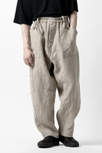 画像をギャラリービューアに読み込む, YUTA MATSUOKA wide tapered pants / safiran linen (ecru)
