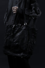 画像をギャラリービューアに読み込む, ISAMU KATAYAMA BACKLASH TOTE BAG / DOUBLE SHOULDER OBJECT DYED (BLACK)