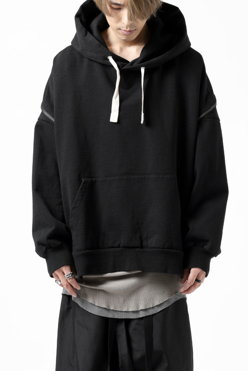 画像をギャラリービューアに読み込む, FACETASM ZIPPER SWEAT HOODIE (BLACK)