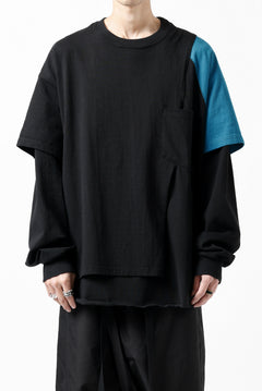 画像をギャラリービューアに読み込む, FACETASM CRAZY LAYERED LS TEE (BLACK)