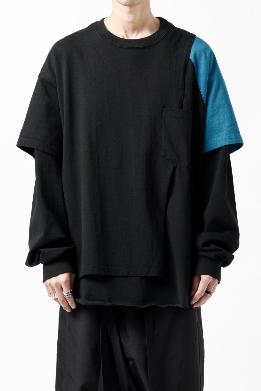 画像をギャラリービューアに読み込む, FACETASM CRAZY LAYERED LS TEE (BLACK)