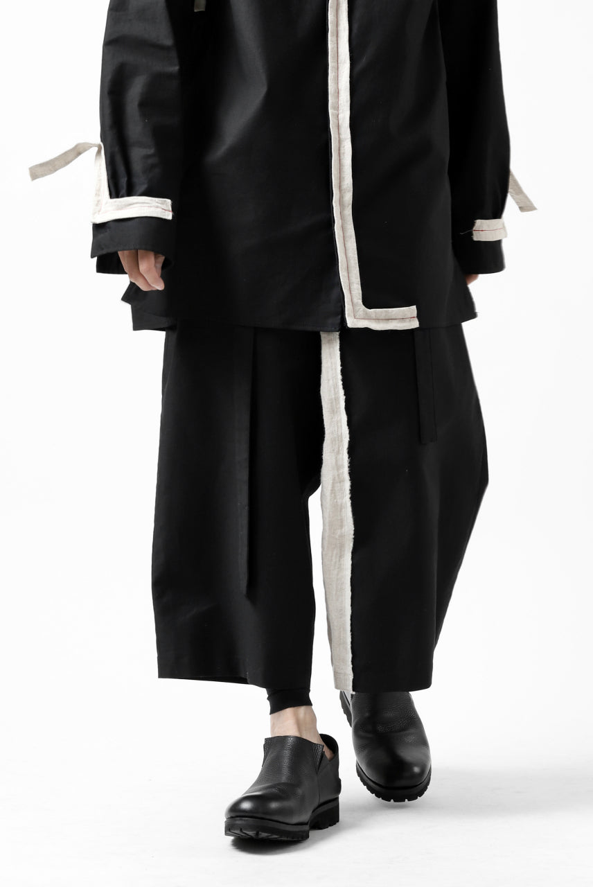 画像をギャラリービューアに読み込む, Y's BANG ON! No.149 2WAY WRAPWAIST PANTS (BLACK)