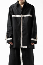 画像をギャラリービューアに読み込む, Y's BANG ON! No.139 ANCIENT TRIBE TAPE-STITCH SHIRT (BLACK)