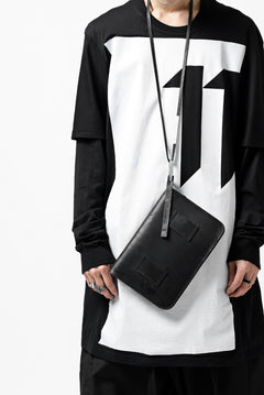 画像をギャラリービューアに読み込む, BORIS BIDJAN SABERI WALLETBAG / VEG TAN HORSE SKIN "WALLETBAG-F251" (BLACK)
