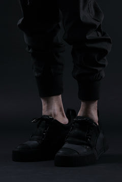 画像をギャラリービューアに読み込む, BORIS BIDJAN SABERI HORSE LEATHER LOW CUT SNEAKER / WASHED & HAND TREATED "BAMBA2.1-SIN" (BLACK)