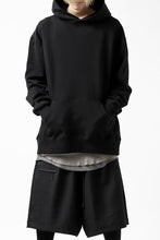 画像をギャラリービューアに読み込む, Y's REGULAR FIT LOGO SWEATER HOODIE (BLACK)
