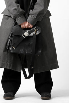 画像をギャラリービューアに読み込む, ierib BARK 2WAY HAND SHOULDER BAG / FVT Oiled Horse (BLACK)