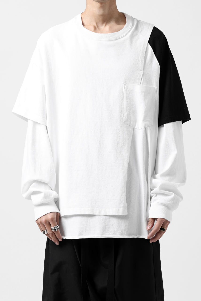 画像をギャラリービューアに読み込む, FACETASM CRAZY LAYERED LS TEE (WHITE)