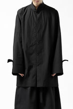 画像をギャラリービューアに読み込む, Y's BANG ON! No.120 CUFF ST CHINA SHIRT / AIR-TUMBLED COTTON (BLACK)