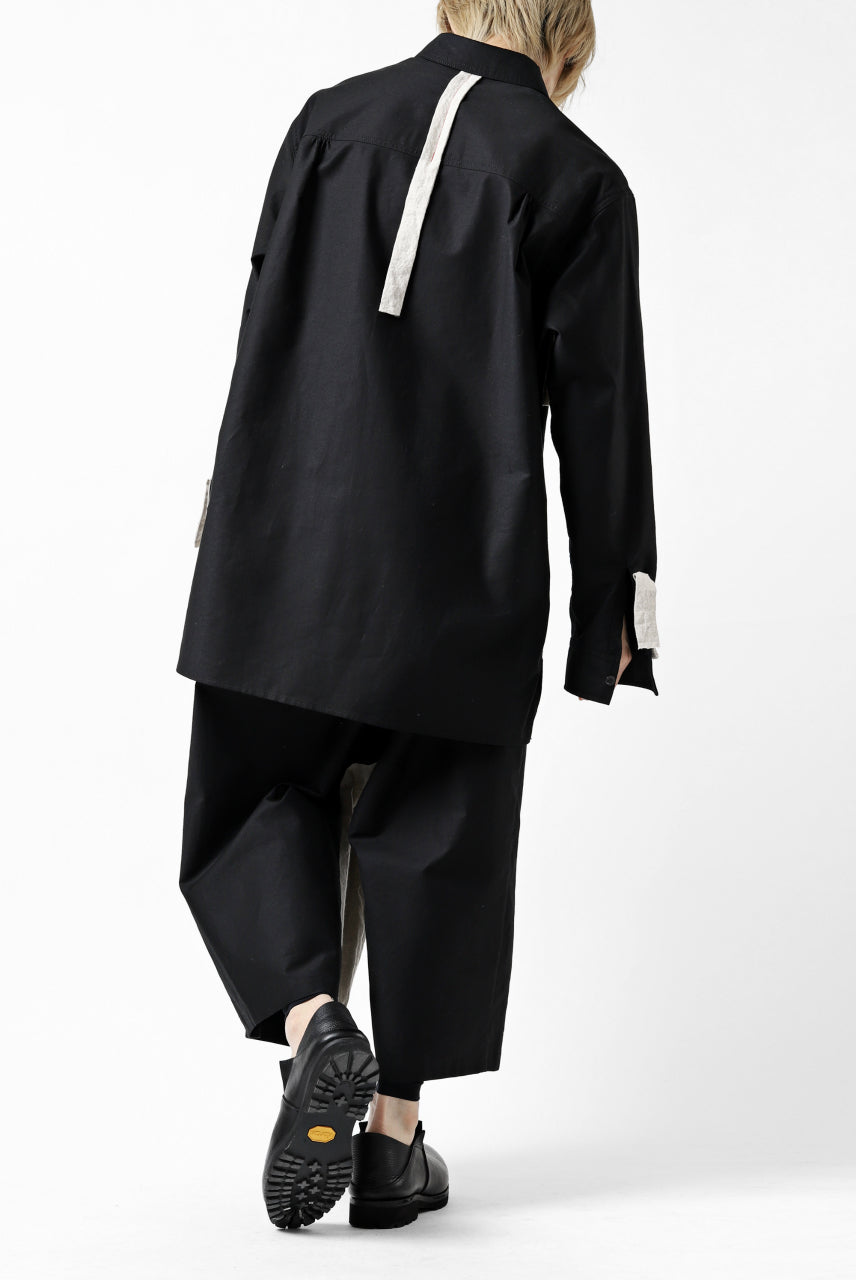 画像をギャラリービューアに読み込む, Y's BANG ON! No.139 ANCIENT TRIBE TAPE-STITCH SHIRT (BLACK)