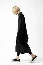 画像をギャラリービューアに読み込む, Y's BANG ON! No.120 CUFF ST CHINA SHIRT / AIR-TUMBLED COTTON (BLACK)