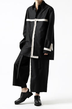 画像をギャラリービューアに読み込む, Y's BANG ON! No.139 ANCIENT TRIBE TAPE-STITCH SHIRT (BLACK)