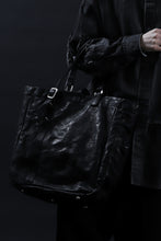 画像をギャラリービューアに読み込む, ISAMU KATAYAMA BACKLASH TOTE BAG / DOUBLE SHOULDER OBJECT DYED (BLACK)