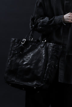 画像をギャラリービューアに読み込む, ISAMU KATAYAMA BACKLASH TOTE BAG / DOUBLE SHOULDER OBJECT DYED (BLACK)