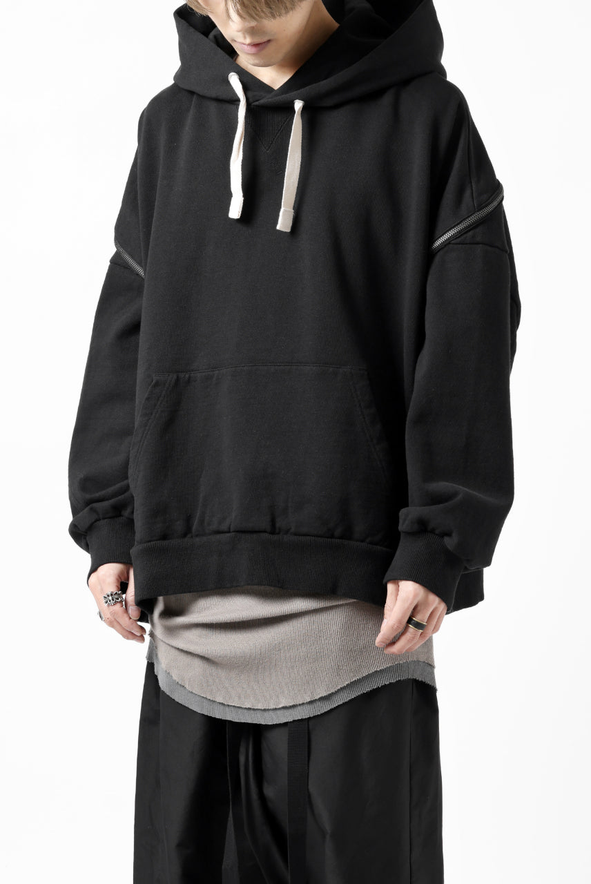 画像をギャラリービューアに読み込む, FACETASM ZIPPER SWEAT HOODIE (BLACK)
