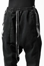 Load image into Gallery viewer, BORIS BIDJAN SABERI LOW CROTCH PANTS / RESIN DYED "P28.4-F1603K" (BLACK)