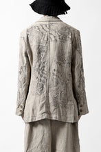 画像をギャラリービューアに読み込む, YUTA MATSUOKA 2B print jacket / safiran linen (ecru)