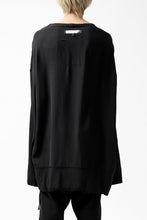 画像をギャラリービューアに読み込む, SOSNOVSKA WIDE SHIRTED LONG SLEEVE TOP (BLACK)