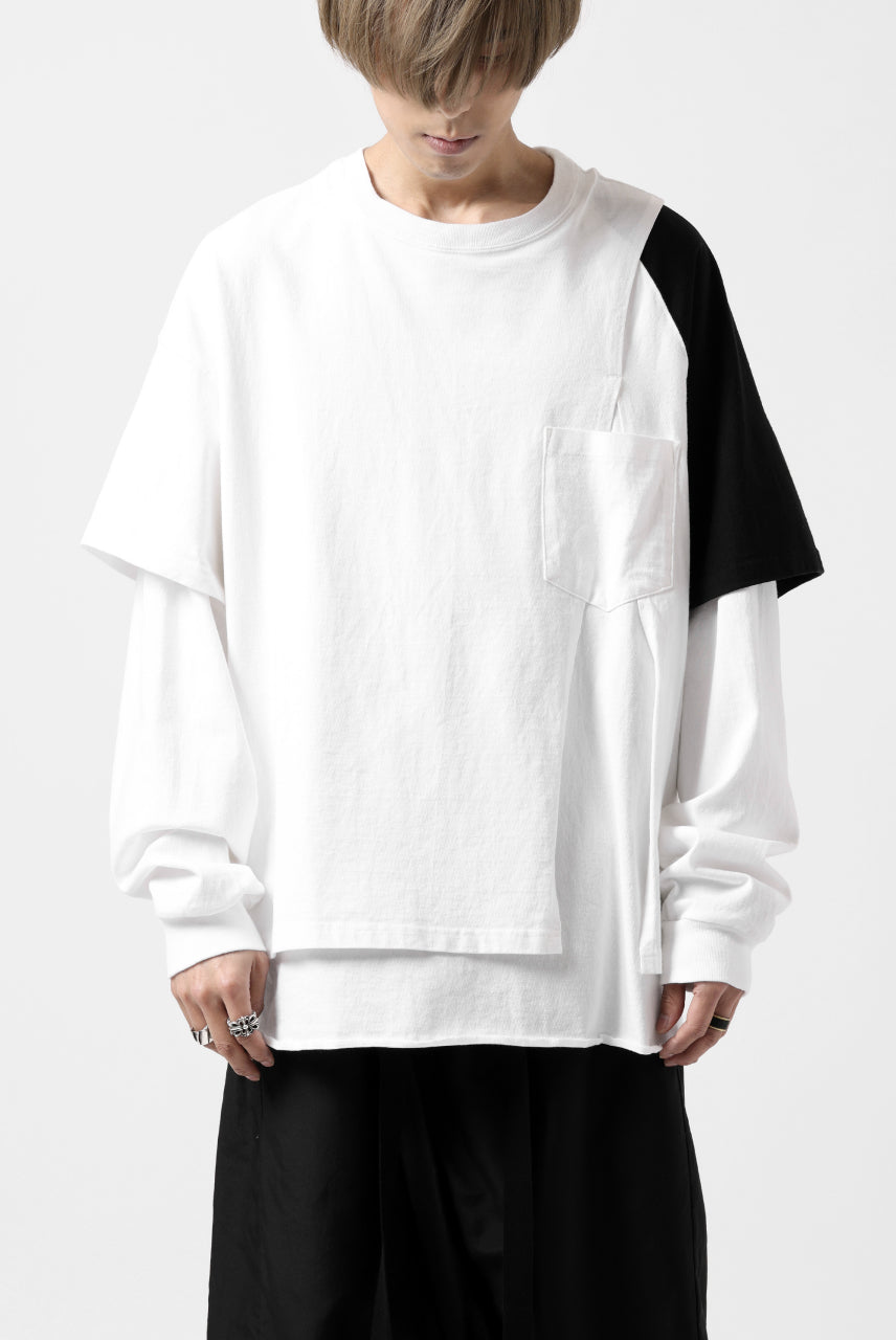 画像をギャラリービューアに読み込む, FACETASM CRAZY LAYERED LS TEE (WHITE)