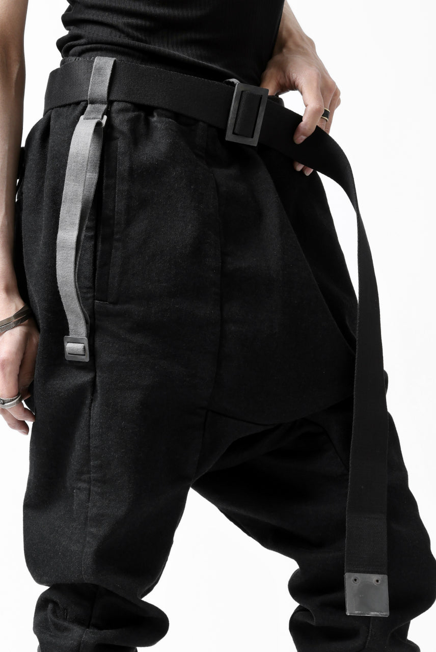 画像をギャラリービューアに読み込む, BORIS BIDJAN SABERI FABRIC & PLATE BELT / OBJECT DYED "BELT5-SIN" (BLACK)