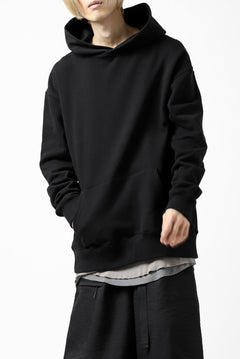 画像をギャラリービューアに読み込む, Y's REGULAR FIT LOGO SWEATER HOODIE (BLACK)