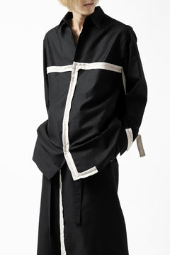 画像をギャラリービューアに読み込む, Y's BANG ON! No.139 ANCIENT TRIBE TAPE-STITCH SHIRT (BLACK)